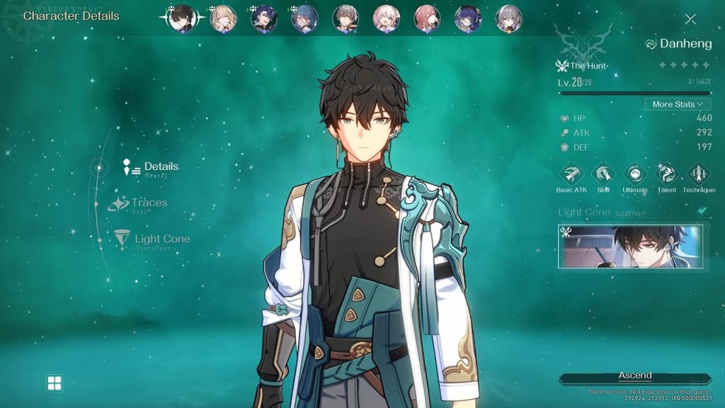 Danheng is on of the characters you will play as in the new game.