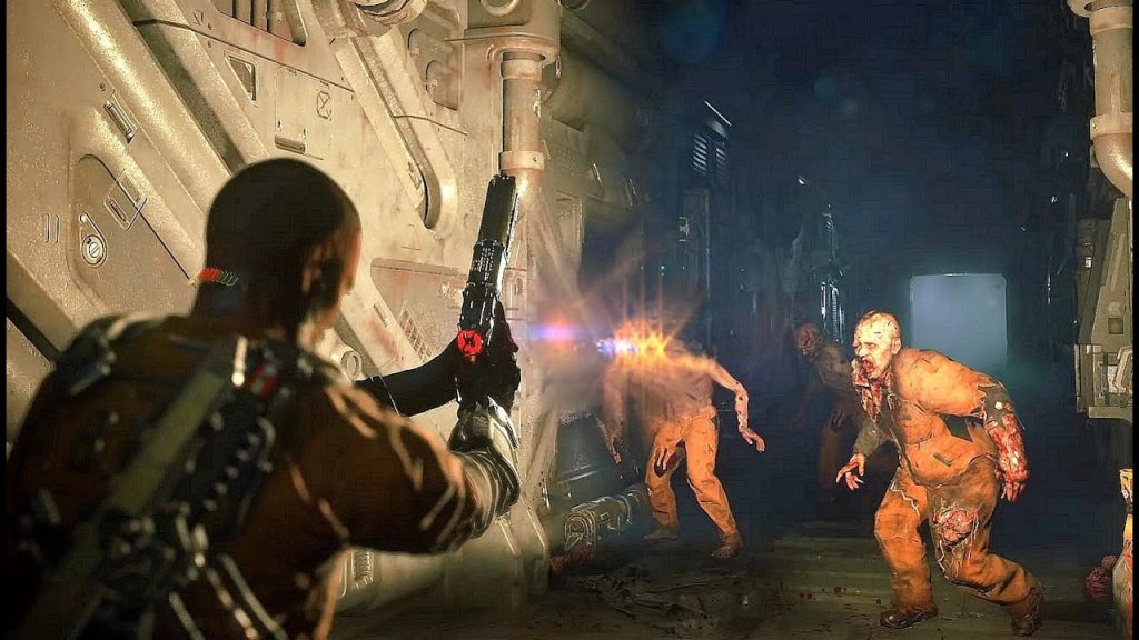 combat footage of Callisto Protocol.