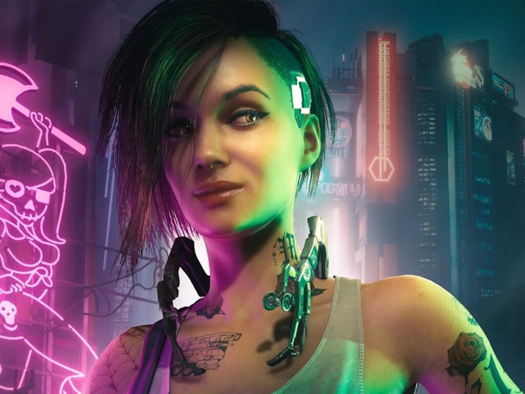 Cyberpunk 2077 female character