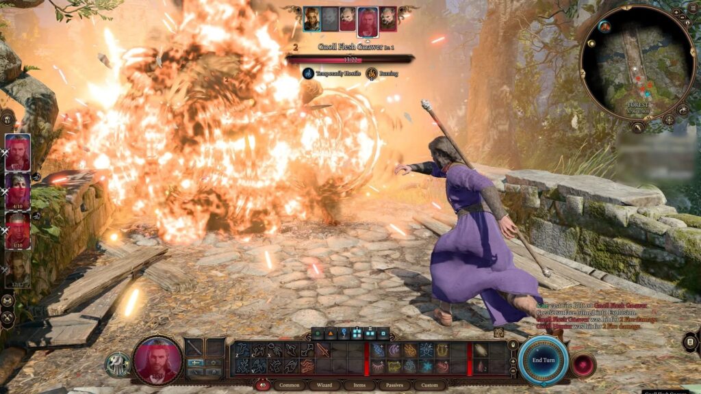 Baldurs gate 4 gameplay footage.