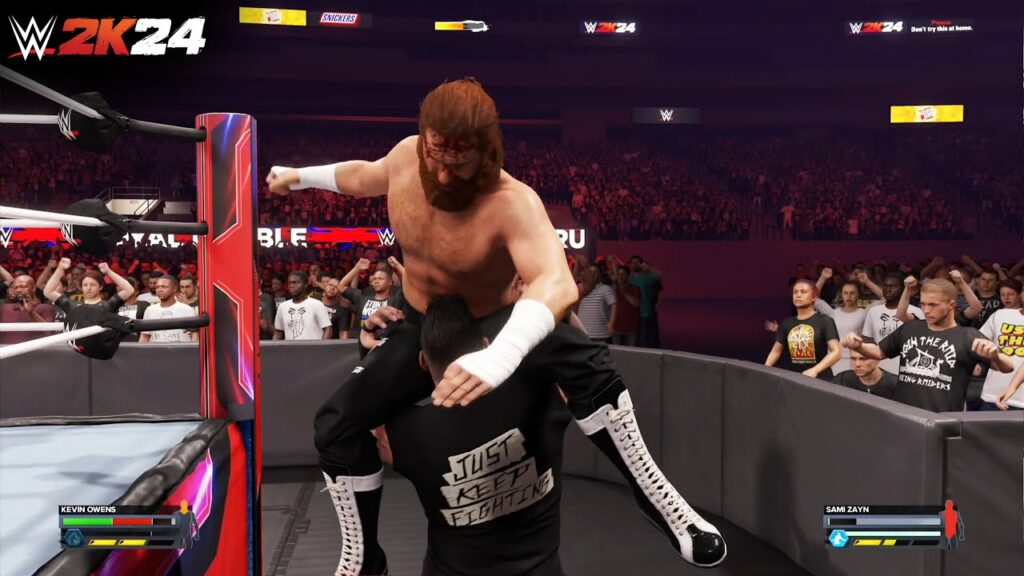 WWE2K24 fight scene
