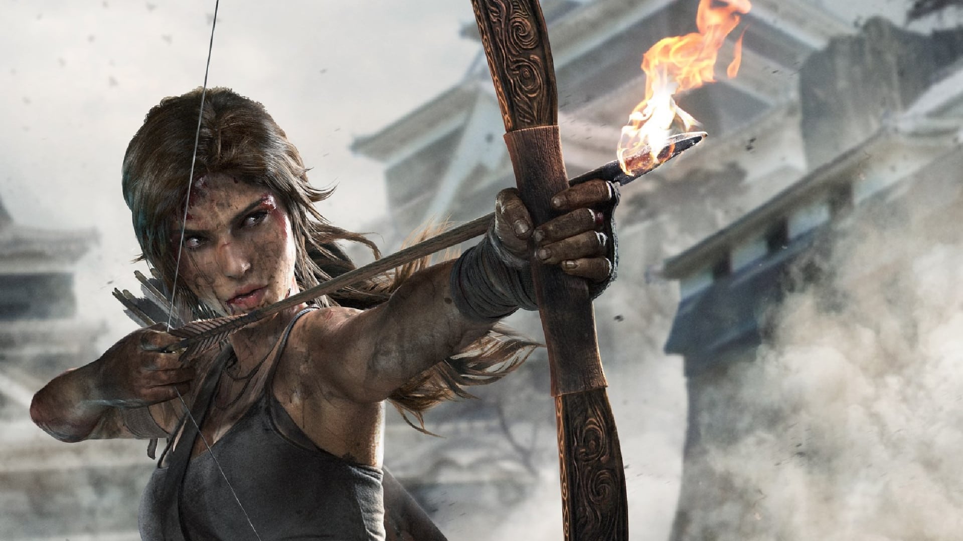 Footage from the new Lara Craft game in production