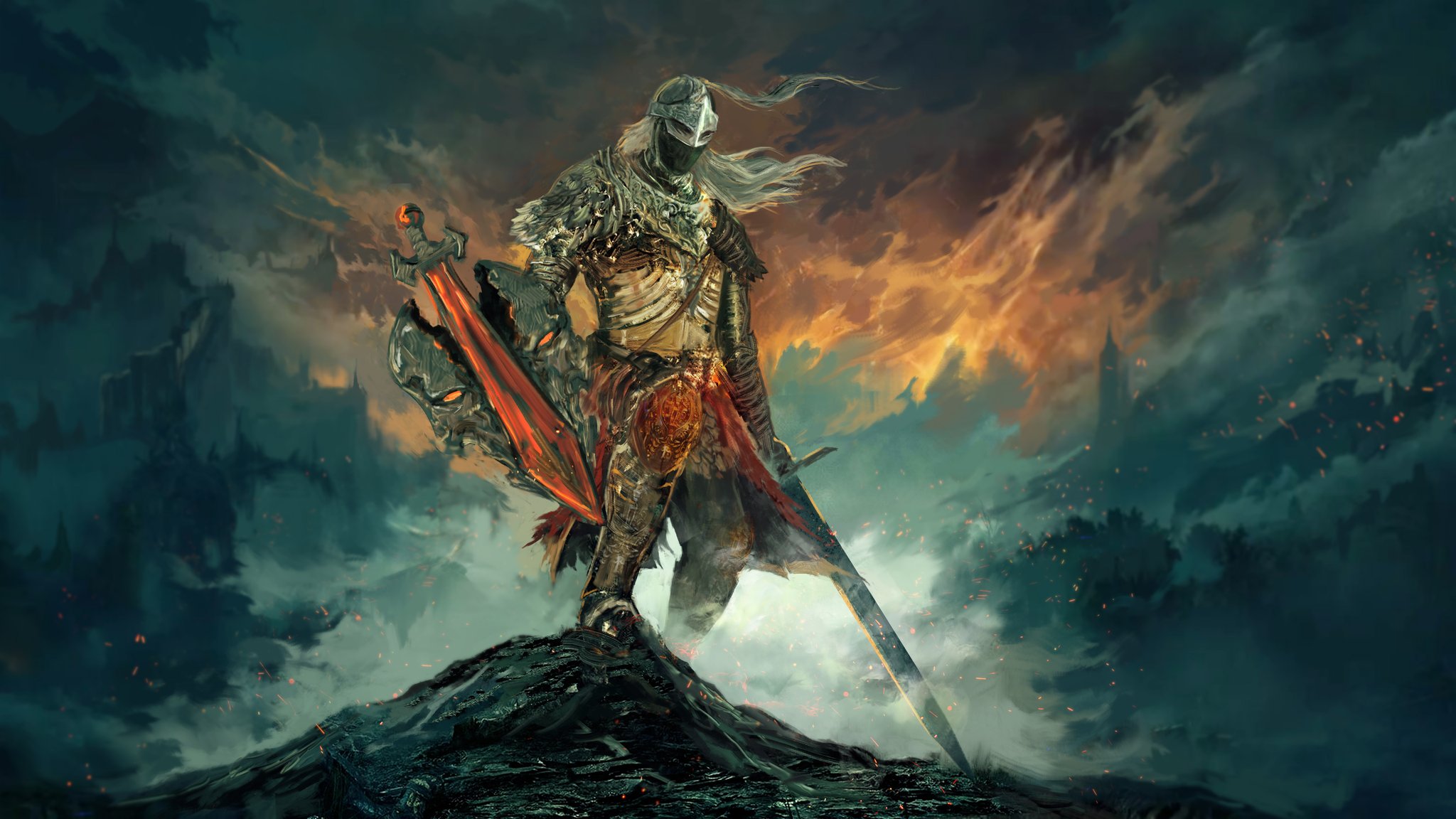 An Elden Ring character ready for battle